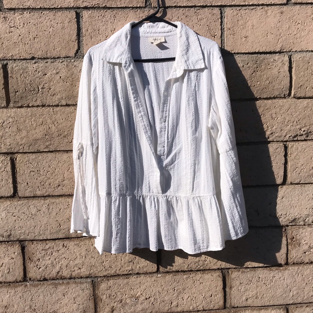 Style & Co White Blouse